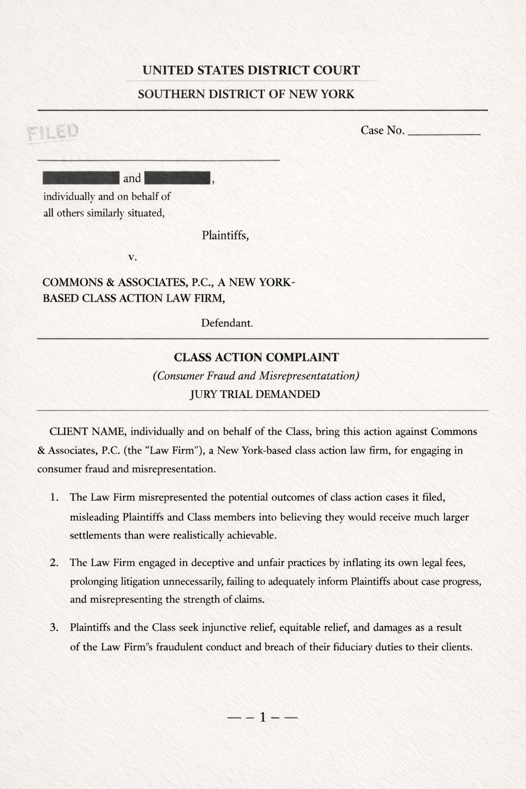 new york-based class action law firm