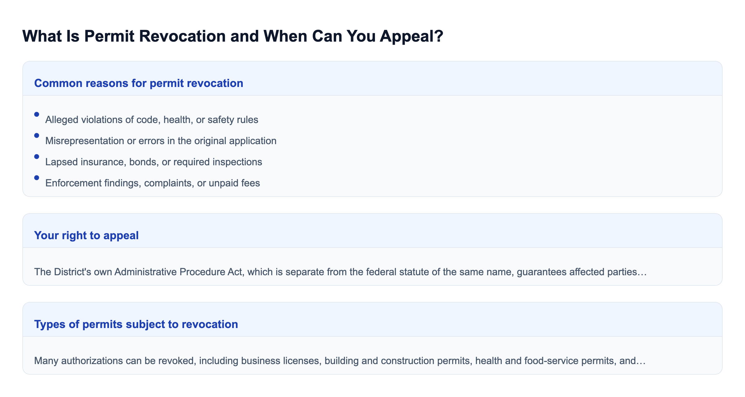 Diagram: What Is Permit Revocation and When Can You Appeal?