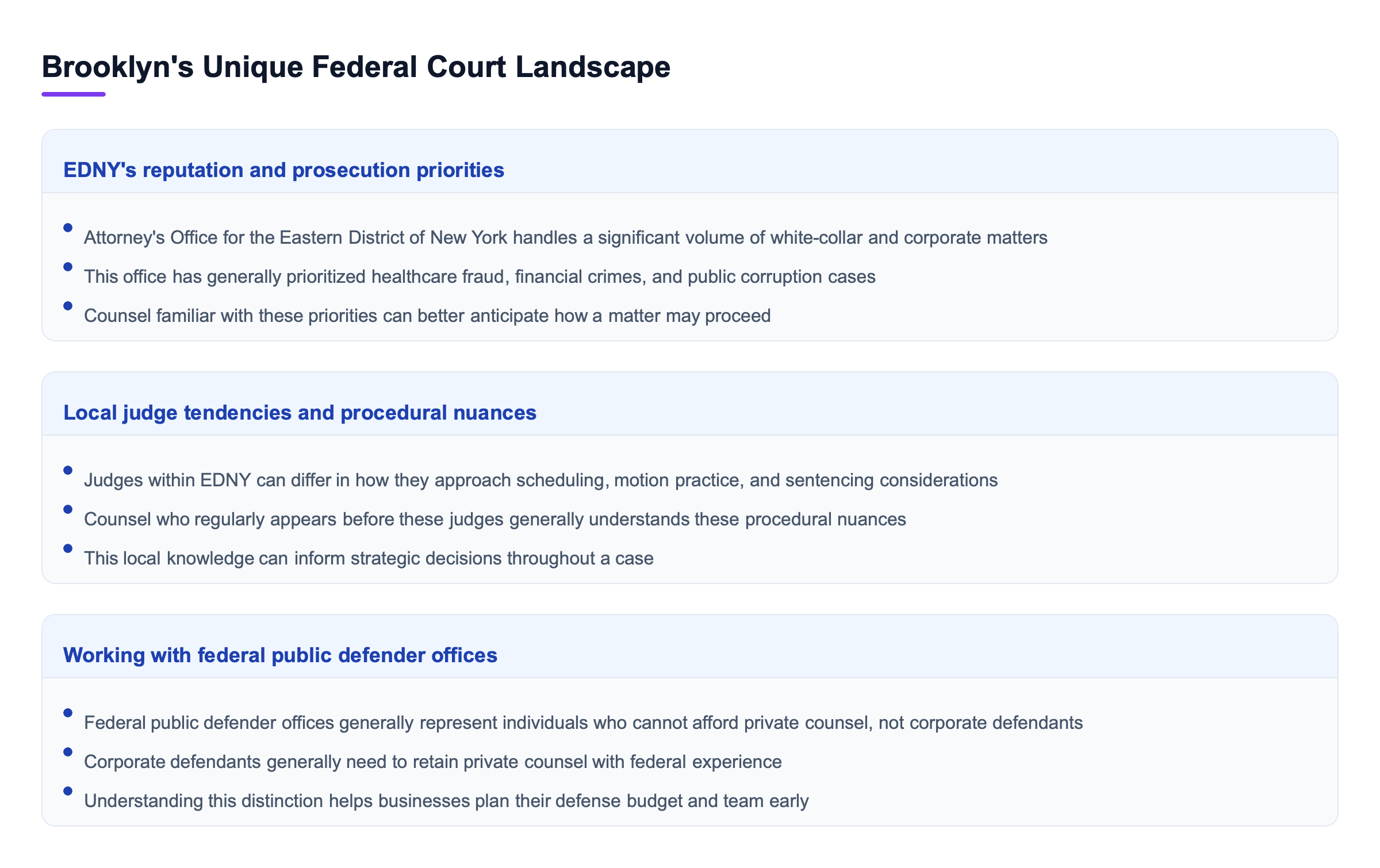 Diagram: Brooklyn's Unique Federal Court Landscape