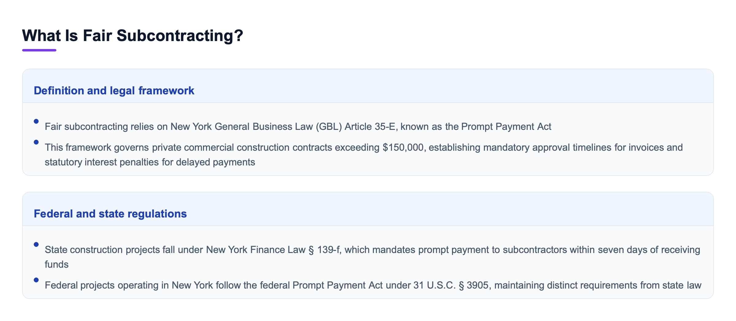Diagram: What Is Fair Subcontracting?